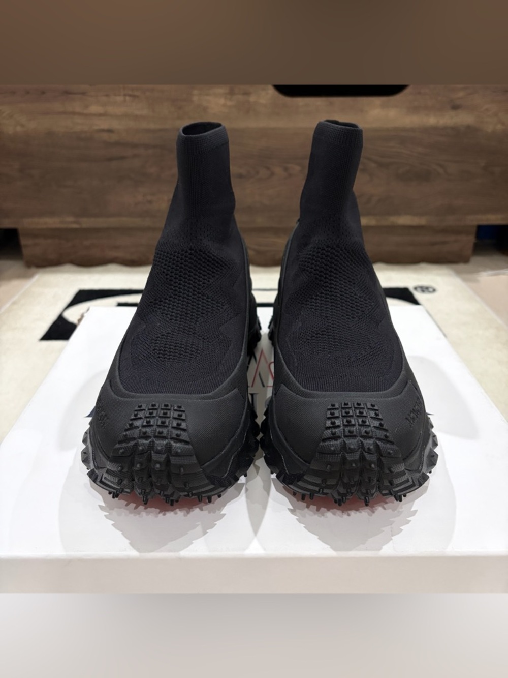 Moncler Trailgrip Knit Sock High Top Sneaker - Picture 2 of 13